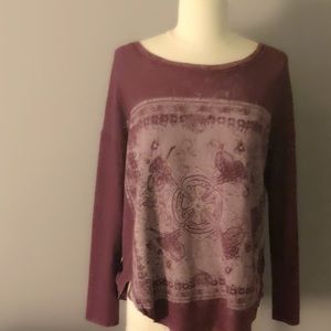 Project Social T Burgundy Graphic Sweatshirt S